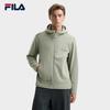 FILA White Fashionable Casual Loose Knit Hoodie Men Tops F11M543505FKK