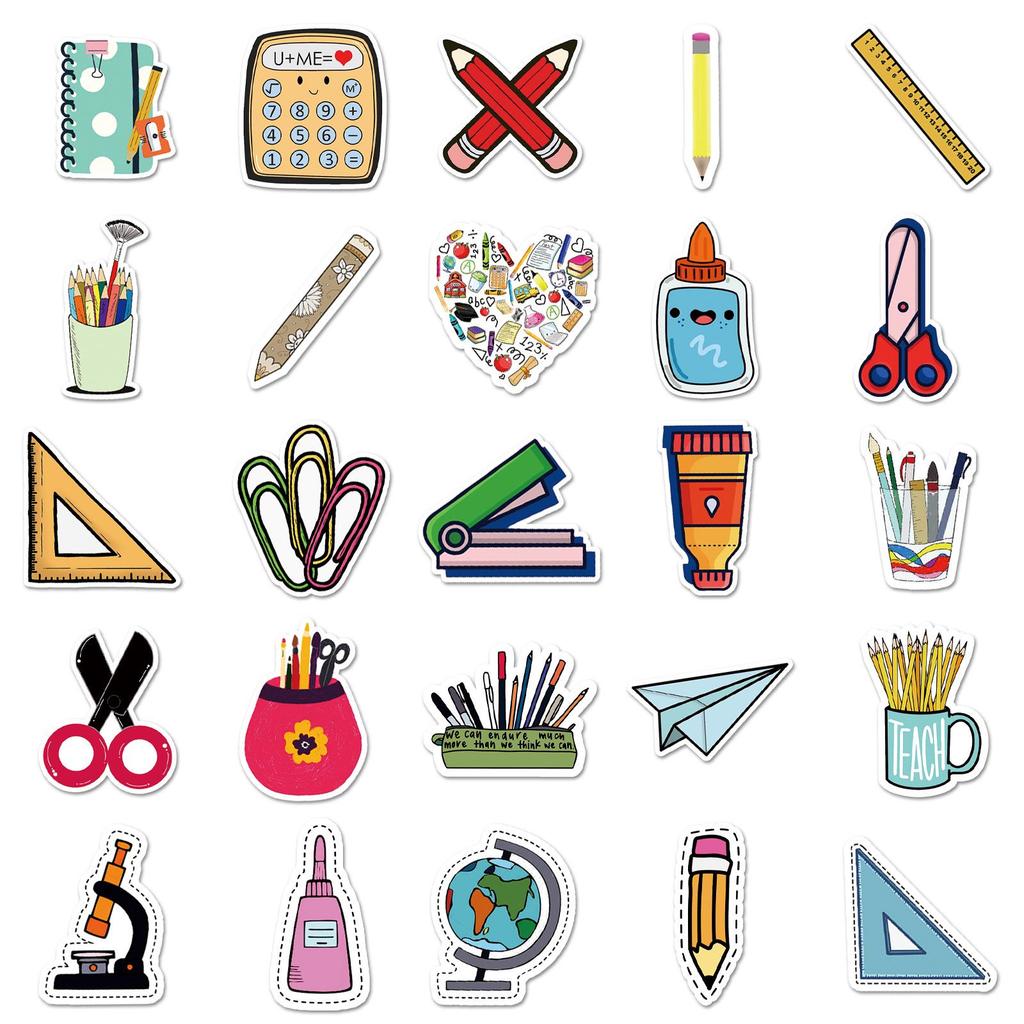 Cartoon DIY Sticker Set: 100 Sheets for Suitcase, Phone, Fridge, Guitar, Car & More