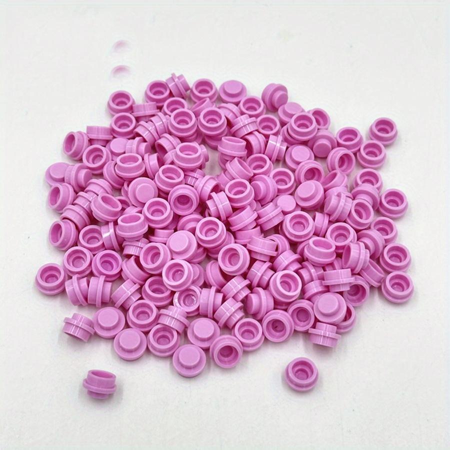 100pcs DIY Building Blocks 1x1 Round Plate Pixel Art Kit Brick Bulk Compatible 4073 Anime Figure Enlighten Gift for Children