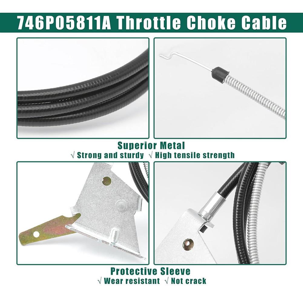 Linka gazu do kosiarki traktorka Wymiana Dla 746P0581 74605811A 7460581 Kompatybilny z ZT1 ZTX4 42 46 48 54 60