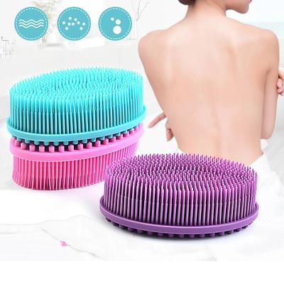 Soft Silicone Body Brush Wash Bath Shower Exfoliating For Adult Kids Bath Massage Brush Bathroom Supplies