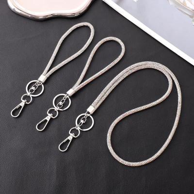 Light Luxury Rhinestone Phone Lanyard: Diamond Crossbody Chain & Bracelet Pendant.