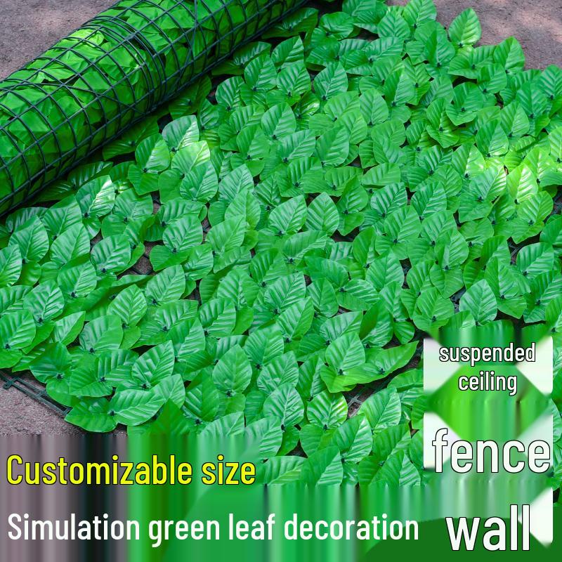 Artificial Green Plant Fence Vines & Ceiling Decoration Sunshade Net