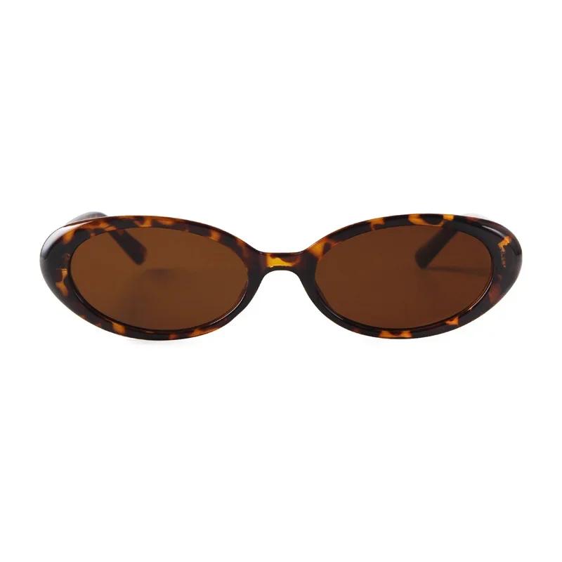 Laurinny Fashion Oval Sun Glasses Women Design Black Eyewear Luxury Trend Tortoiseshell Versatile Retro Sun Glasses Shades