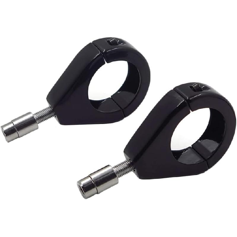 Riloer Motorcycle Fork Indicator Brackets, Aluminum Motorcycle Turn Signal Mount Brackets Turn Signal Light Indicator Bracket Clamps, Motorbike Fork