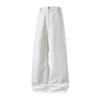 Washed distressed straight loose-fit men's jeans, new four-season vintage silhouette, trendy casual long pants