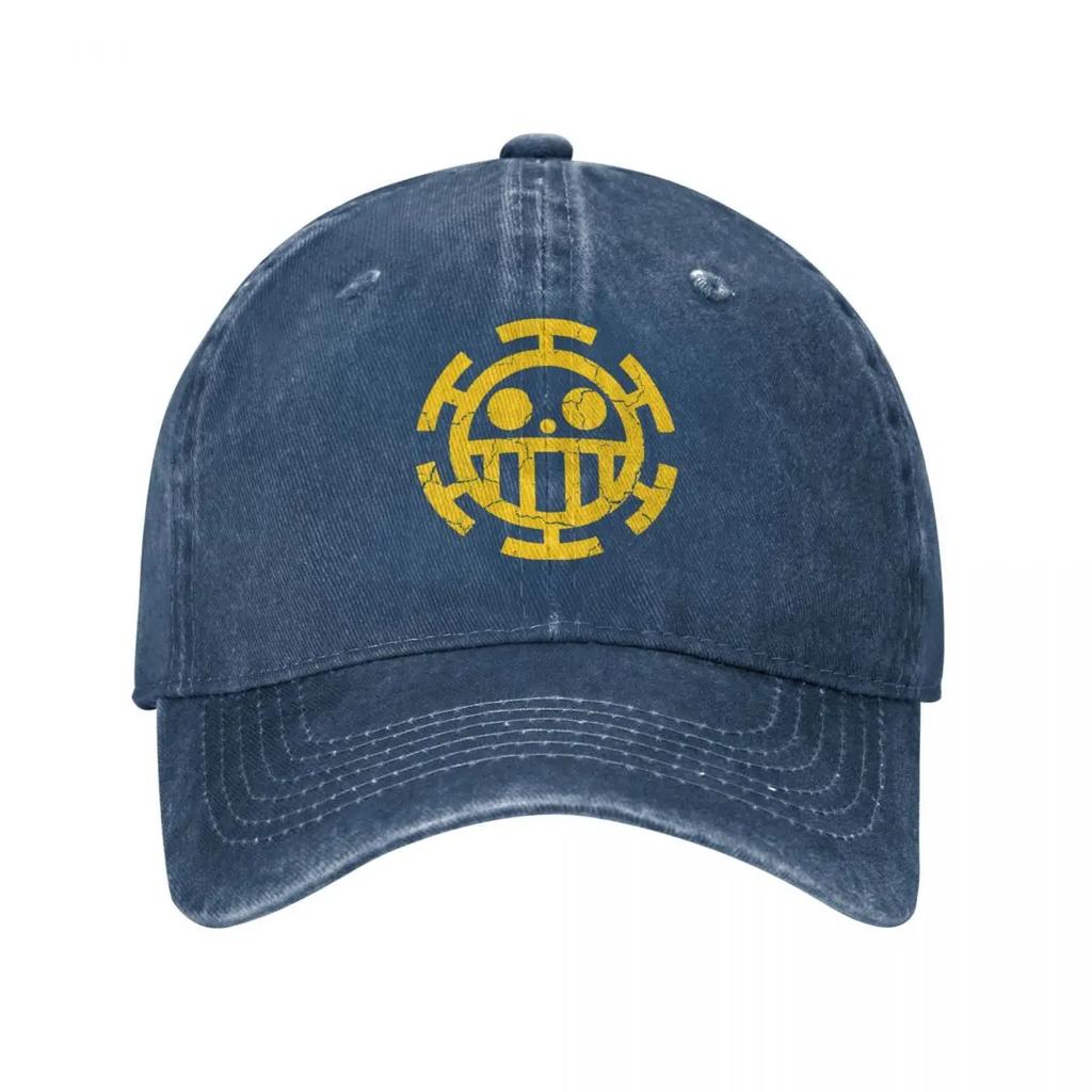 Skull One-Piece Anime Summer Autumn Cap Hats Dad Baseball Cap Vintage Hat Denim Outdoor Casquette