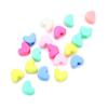 100pcs/lot Mixed Colors Love Heart Shape Acrylic Spacer Beads 12x9mm Plastic Pastel Resin Charm Bead for DIY Jewelry Make