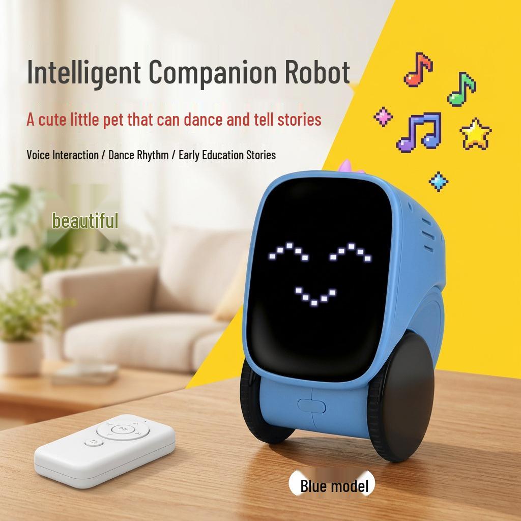 LED Eye-Protective Remote Control Smart Robot - Touch-Sensing Early Education Story Machine for Kids