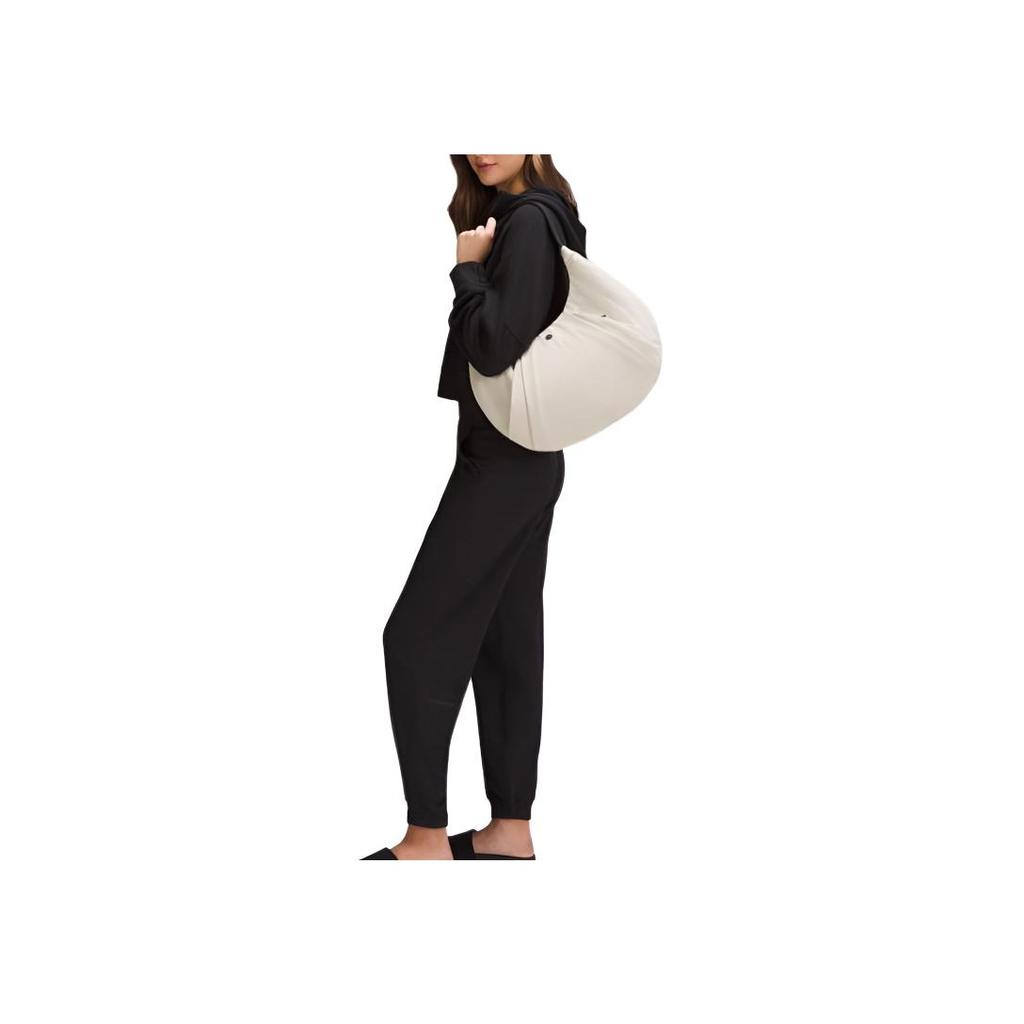 Lululemon Gefaltet 10L Markenlogo Knitter-Detail Wasserabweisend Umhängetasche Damen Taschen Hellgelb Leinen LW9EJRS-064771