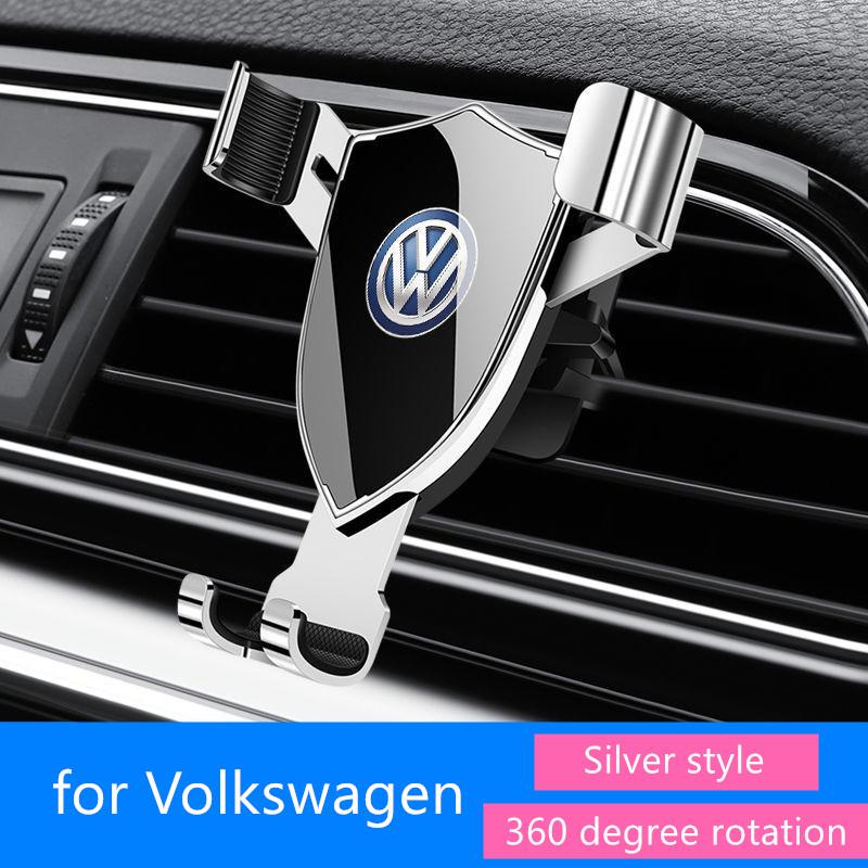 Car Sticker Hub Caps Car Phone Holder Gravity Air Vent SZ37 Clip GPS Mount Stand For Volkswagen GOLF 5 Polo Golf 6 Golf 7 Accessories