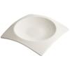Solid Color Square Ceramic Plate, Thick Soup Plate, High-end Restaurant Atmosphere Dishes, Dessert Plate, Tableware, Kitchen