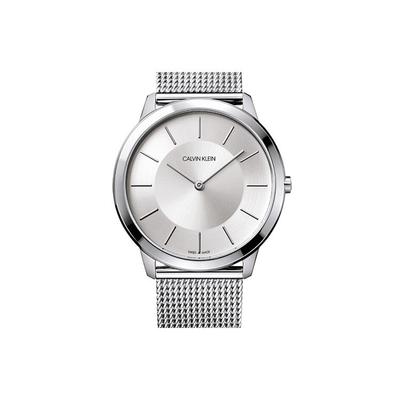 Minimalistische Serie Uhr Quarzwerk Edelstahlarmband Silbernes Zifferblatt Herrenuhren K3M21126