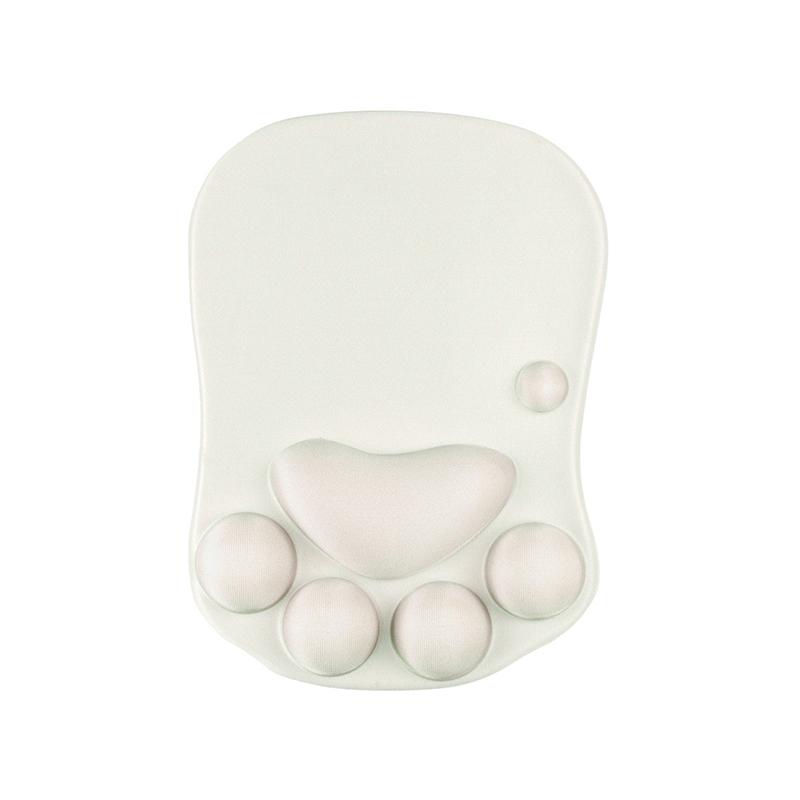 Wrist Rest Support for 3D Mouse Pad Cat's Paw Circle Coaster Gaming Mouse Pad Ergonomic Gel Memory Foam for Computer, Laptop
