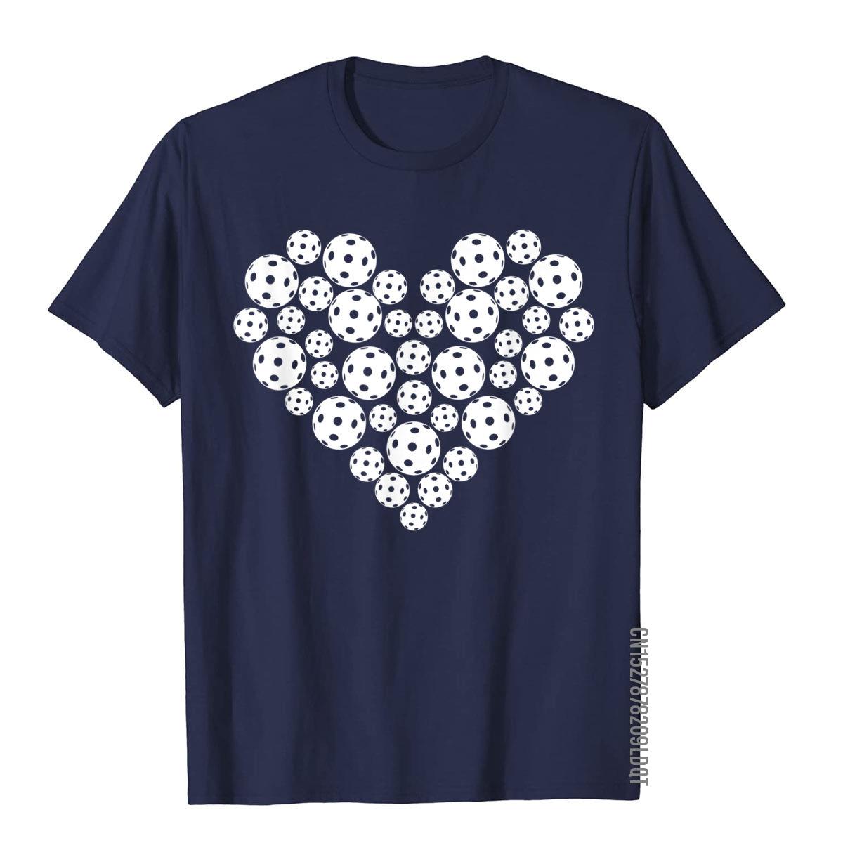 Funny Pickleball Love Heart Shape Valentine TShirt Cotton Men Tops  Tees Europe T Shirt Hip Hop Fashionable S