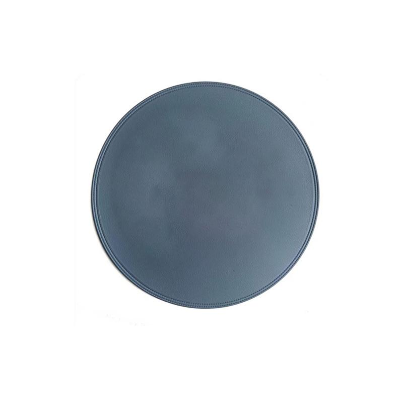 15" Round Light Luxury Lunch Mat Pure Color Household Western Food Mat Waterproof Oil Proof Heat Insulation Anti Scalding Mats