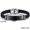 ZORCVENS New Fashion Personalized Stainless Steel Charm Bracelets Genuine Leather Braided Rope Men Bracelet Custom