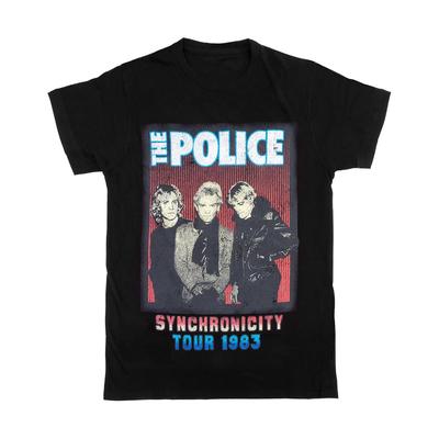 Synchronicity Tour THE POLICE Retro Shirt Klassisches Schwarz Unisex S-5XL