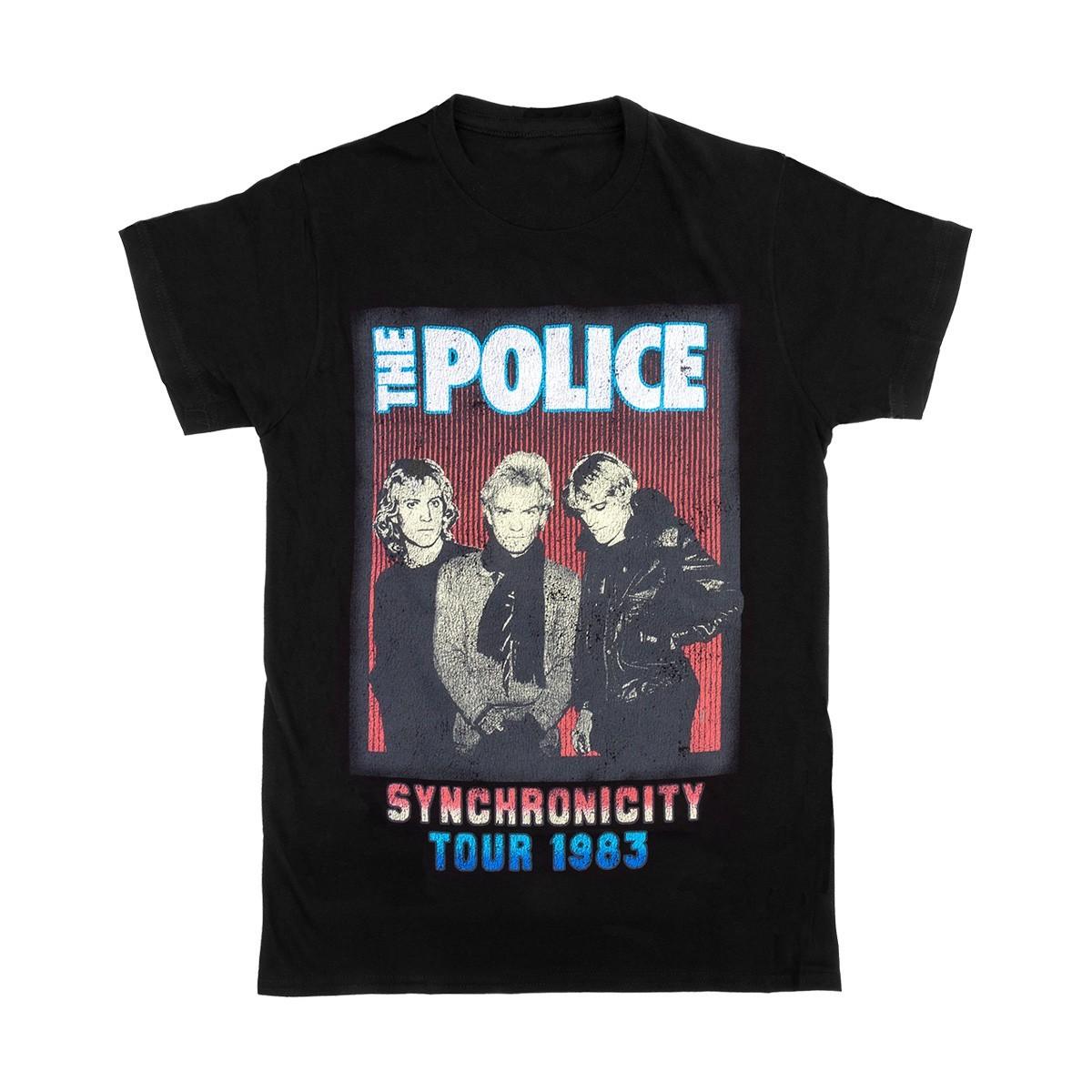 Synchronicity Tour THE POLICE Retro Shirt Classic Black Unisex S-5XL S разноцветный
