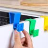 Block Shaped Cartoon Door Hooks Garbage Bag Kitchen Plastic Bag Hook Hanging Handle Bag Behind Cabinet Door Hook