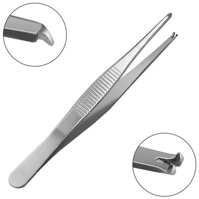 Toothed Tweezers Silver Toothed Tweezers 125mm / 5Inch