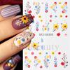 Nail Art Sticker Autumn And Winter Lace Sweater Flower Small Flower Branch Small Fresh Adhesive Nail Sticker