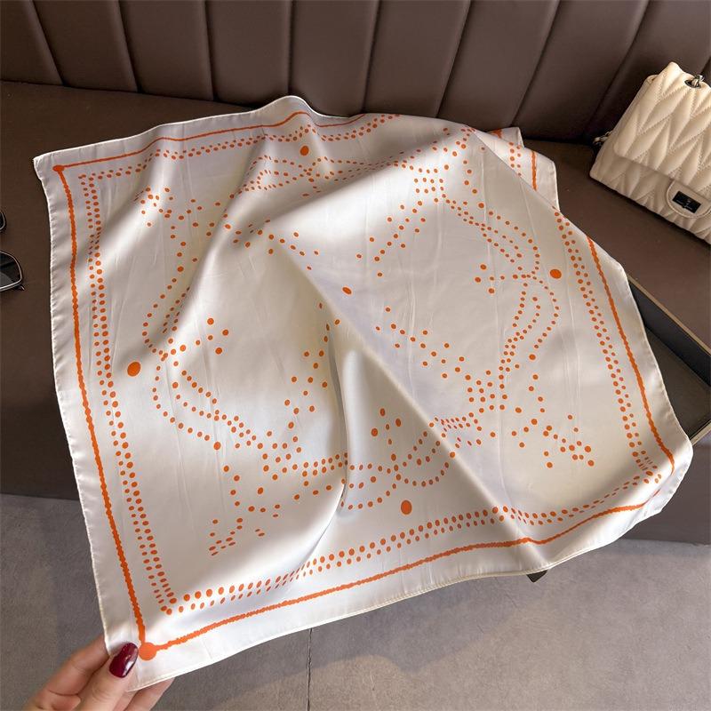 Women S Polka Dot Printed Square Scarf Fashion Sunscreen Neck Wrap