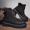 Autumn New Men's Luxury Boots Comfortable Breathable Waterproof Men's Shoes Fashionable Men's Work Boots Motorcycle Boots