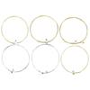 6Pcs 10-48 Acoustic Guitar Alloy Steel Core String 6-String Folk Guitar Strings Musical Instrument Accessories Enduring