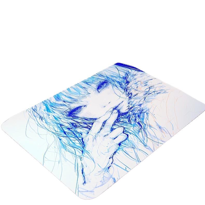 High-End Anime Style 2D Mouse & Keyboard Desk Mat with Cool Gaming Design