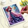 Pearl Painting Ariel Deep Sea Dress Creative Art 5D Pearl Embroidery Cross Stitch Kit Handmade DIY Home and Room Decor Gift