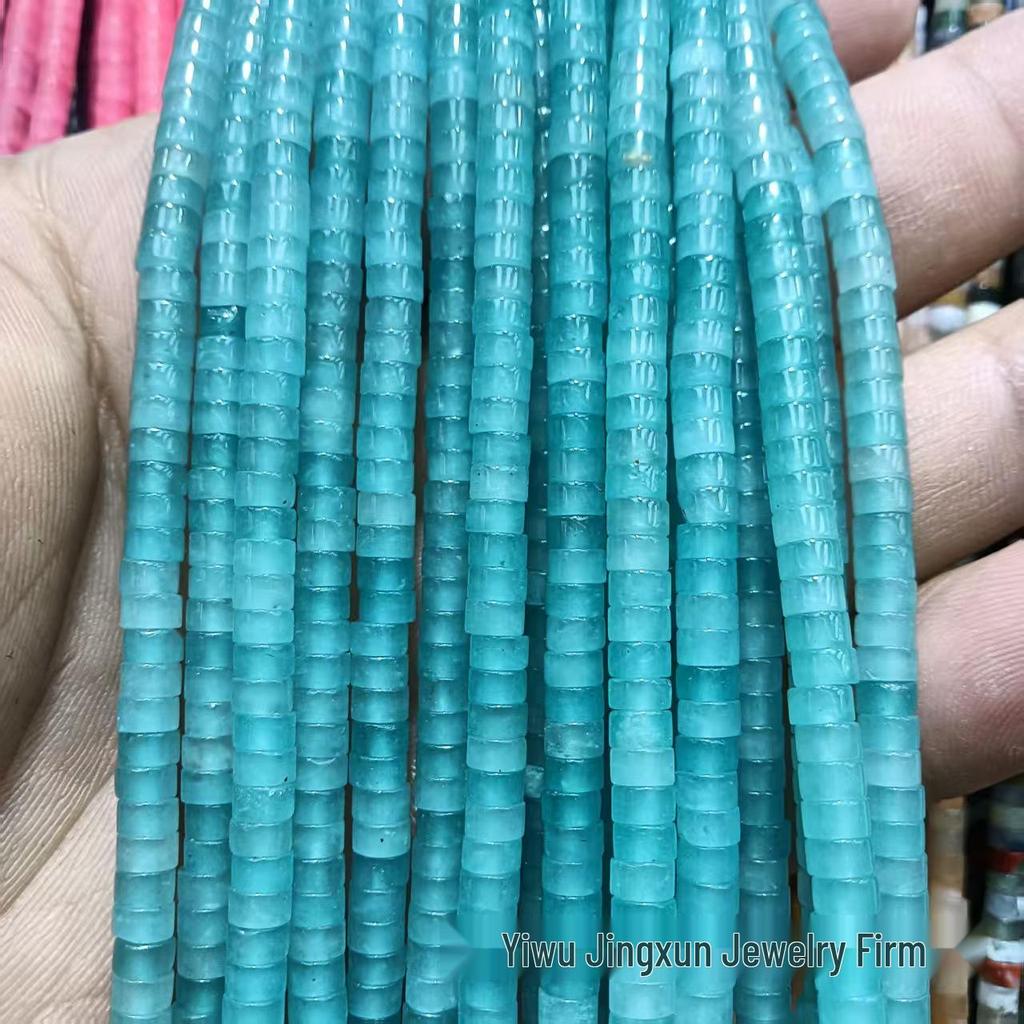 2x4mm Natural Agate Stone Separator Beads for DIY Jewelry Making - Loose Semi-Finished Accessories In Stock