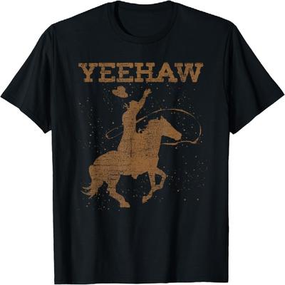 Horseback Riding Country Western Texan Rodeo Yeehaw Cowboy T-Shirt