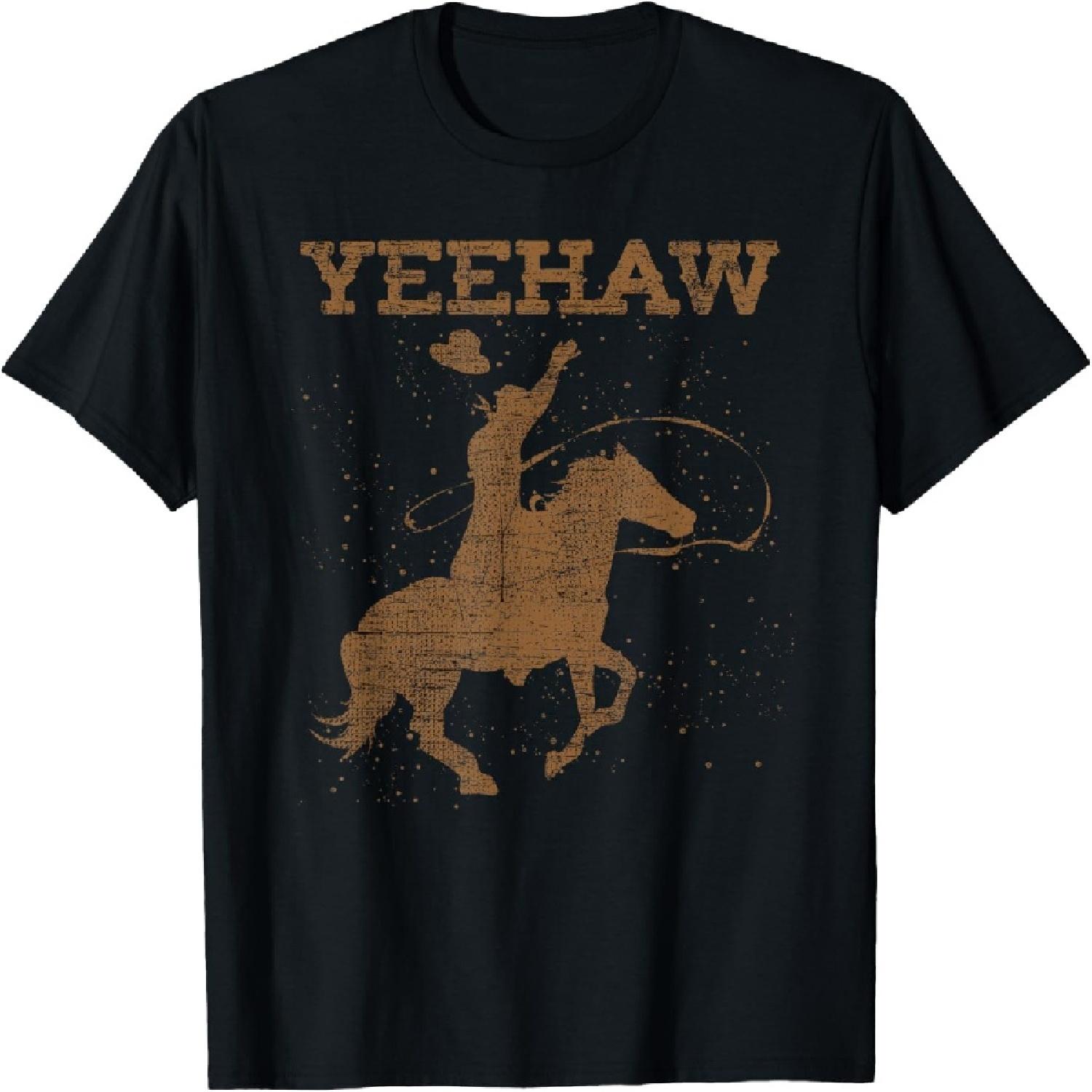 

Horseback Riding Country Western Texan Rodeo Yeehaw Cowboy T-Shirt XXXXXL різнокольоровий