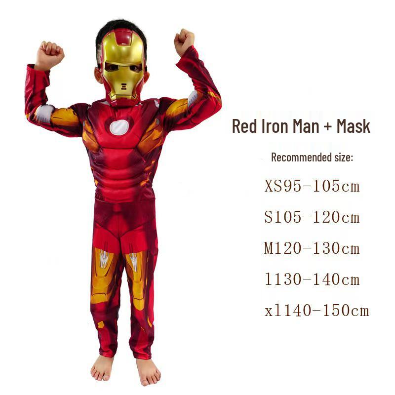 Kids' Muscle Costume: Halloween Heroes – Iron Man, Captain America, Thor, Hulk, Optimus Prime, and Spider-Man