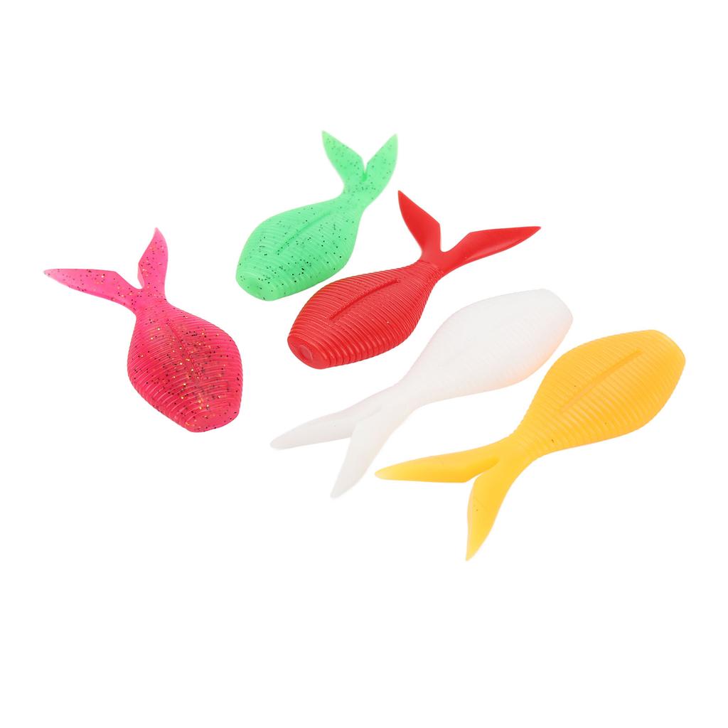 25PCS Fishing Soft Baits TPR High Elasticity Floating Pomfret Bait Artificial Lures Fishing Accessories for Freshwater