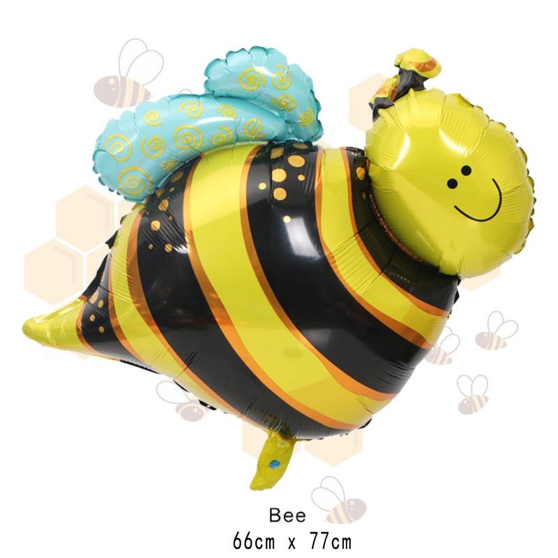 Insect-shaped Bee Balloons for Children's Birthday and First Birthday Party Scene Background Decoration Aluminum Film Balloons