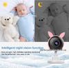 2.8" Wireless Baby Monitor with Cry Detection, Night Vision, Two-Way Talk, and Feeding Timer.