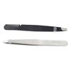 Multi Purpose Eyebrow Tweezers Stainless Steel Ergonomic  Slant Tip Eyebrow Tweezers with Com