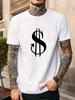 Unisexs Tee Devil Horn Dollar Sign Minimal Graphic Print Cotton Short Sleeve Male Casual Streetwear Outdoor Daily Basic Fashion Top
