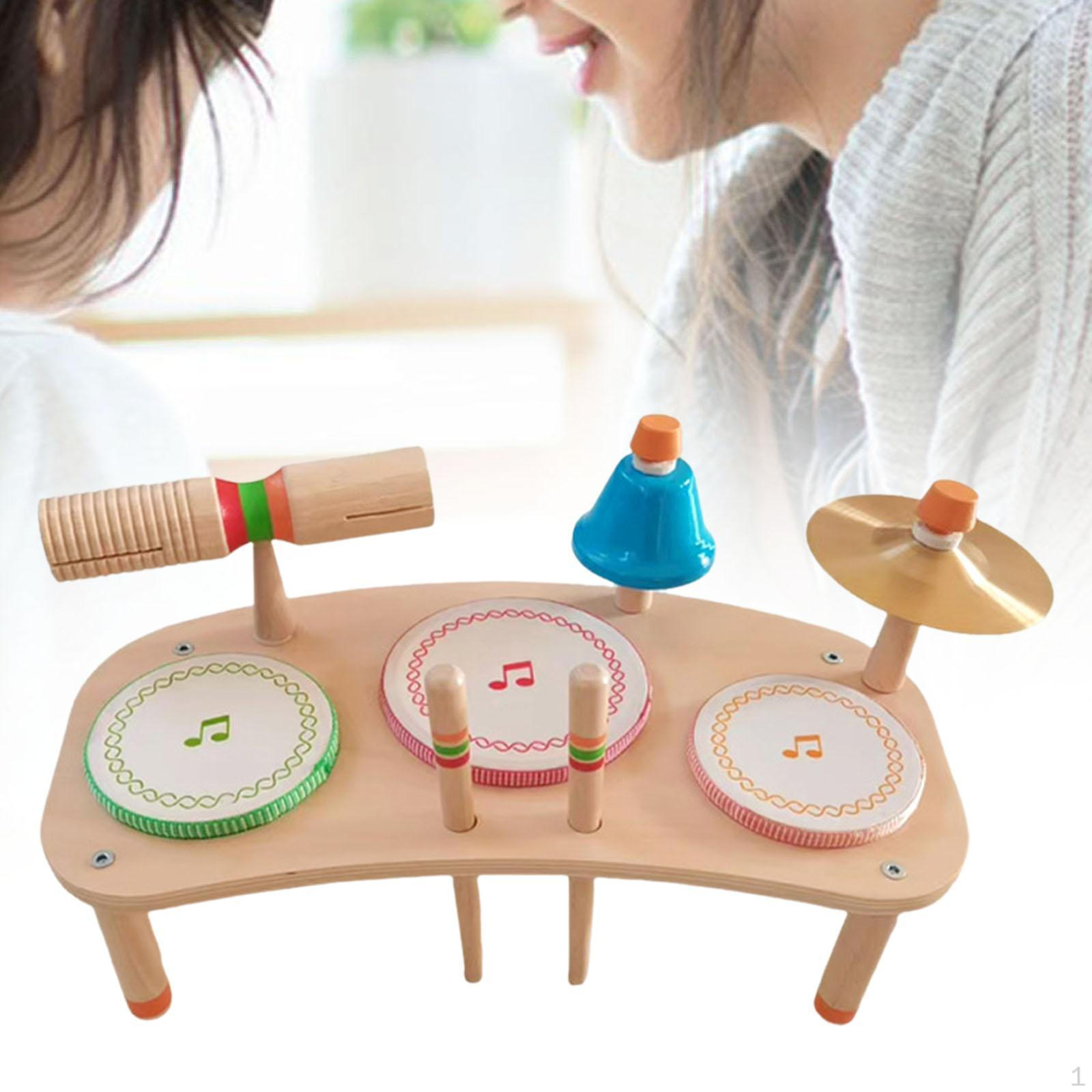 Kids Drum Set Educational Toys Hand Eye Coordination for Boys Girls Kindergarten Motor Skill Musical
