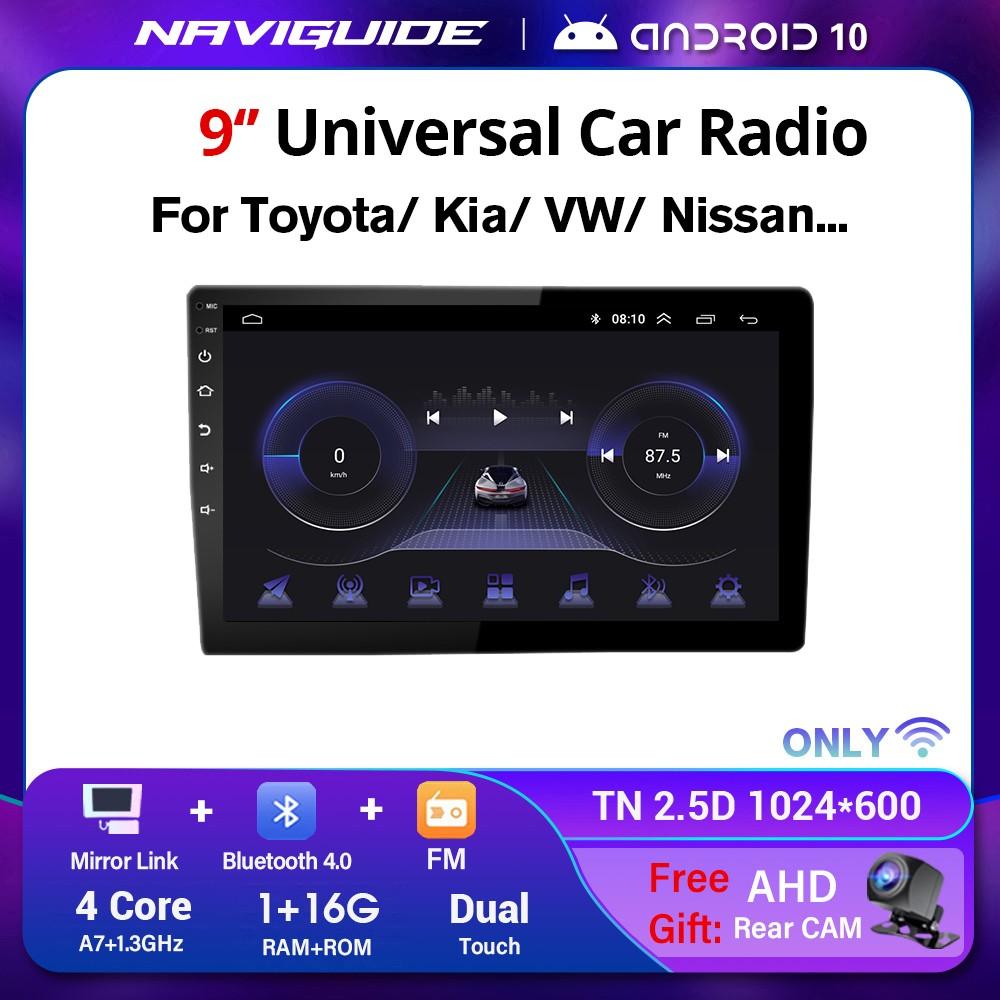 2Din 9/10 Inch Android System Universal Car Radio For Toyota Honda VW Nissan Kia Hyundai Carplay GPS BT Multimedia Player NO DVD