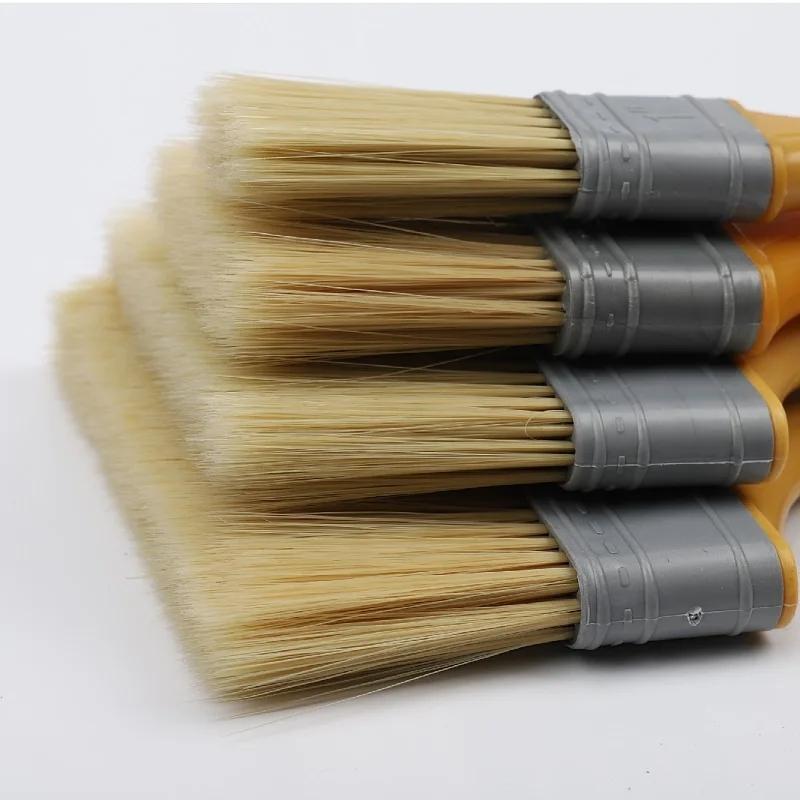5PCS Plastic Handle Paint Brushes 1/2/3/4/5 Inch for Wall and Furniture Paint Tool Set Painting Brushes Artist Paint Brushes