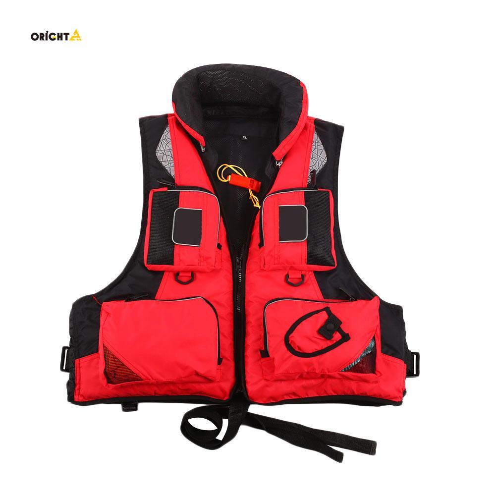 Reflective Swimming Sailing Life Jacket Adjustable Lifesaving Vest Adult