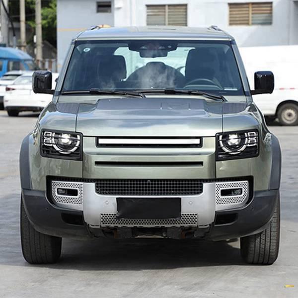 Pair of Headlight Protective Grilles for 20-23 Land Rover Defender