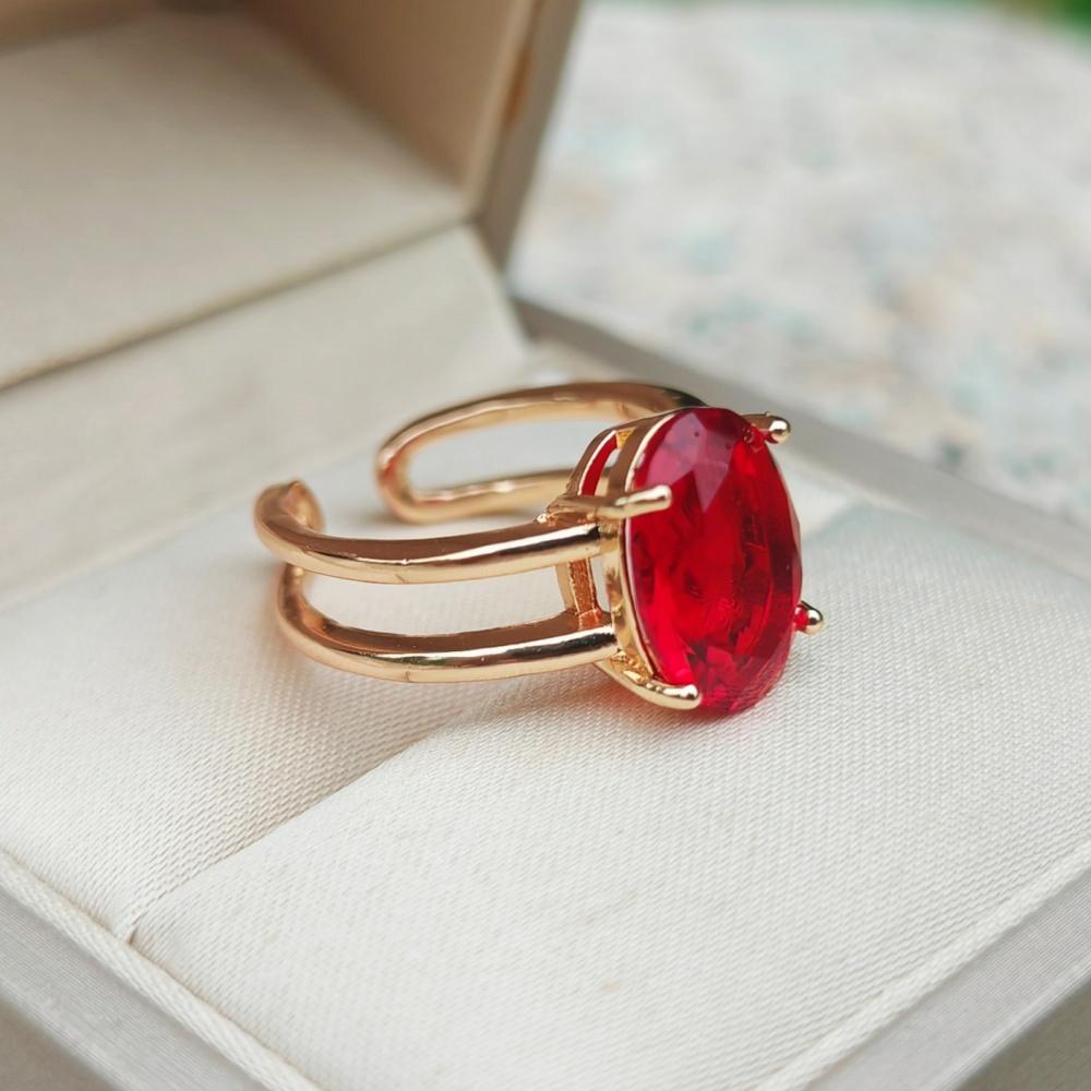 1 sztuka Modny trójkolorowy owalny/kwadratowy pierścionek z cyrkonią sześcienną z otwarciem i regulacją dla kobiet, pierścionek dla pary, biżuteria do układania, akcesoria na imprezę