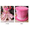 Folding Christmas Tree Top With Big Bowknot Embellishments for Indoor and Outdoor Winter Holiday Party Centerpieces