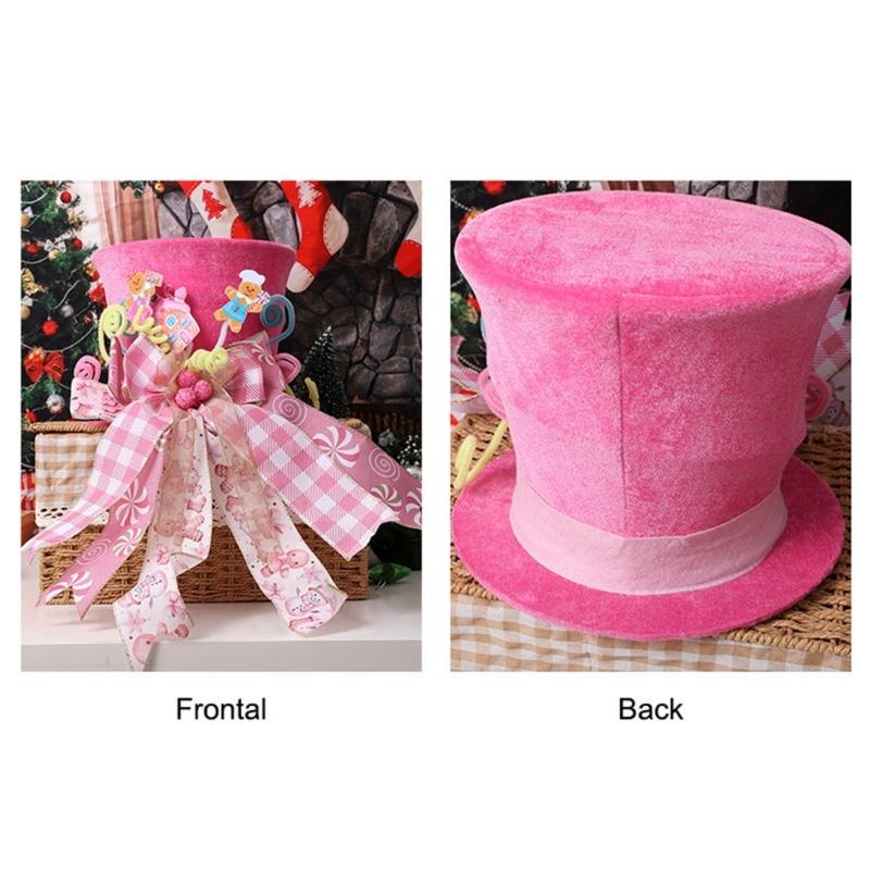 Folding Christmas Tree Top With Big Bowknot Embellishments for Indoor and Outdoor Winter Holiday Party Centerpieces