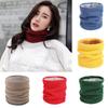 Winter Scarf For Women Children Baby Warm Cotton Brushed Knit Neck Warmer Circle Ski Climbing Scarf Neck Scarves Men