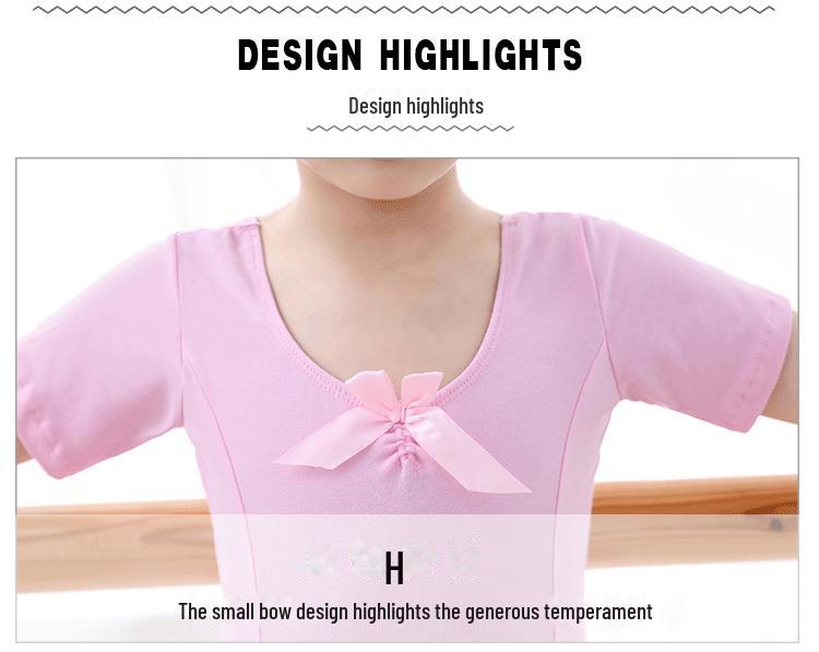 Buntes Mond-Ballett-Tanz-Outfit für Kinder – Sommerlicher kurzärmliger Gazerock für Aufführungen